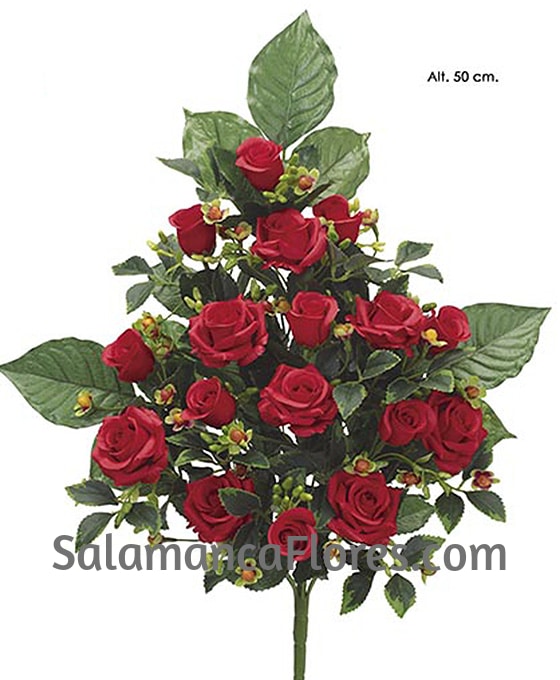 Bouquet de Rosas Rojas (artificiales) - Floristería oChos El Corte Inglés